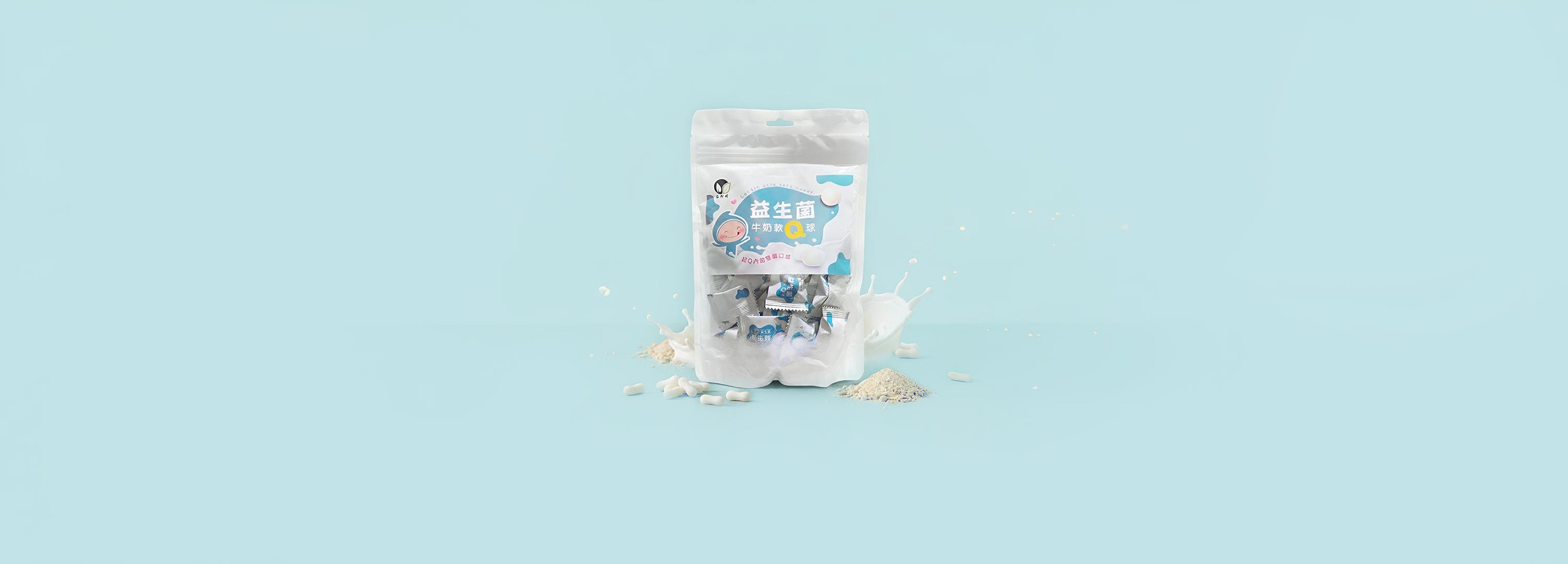東軒園天然選品 益生菌牛奶軟Q球